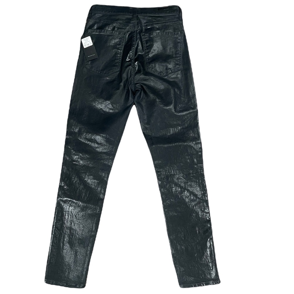 CITIZENS OF HUMANITY Olivia high-rise skinny ankle Sz 25 DarkNavy Leatherette - Picture 7 of 16